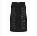 COS Jupe neuve cuir/daim T40 - Urgent, Kleding | Dames, Zwart, Nieuw, Onder de knie, Ophalen