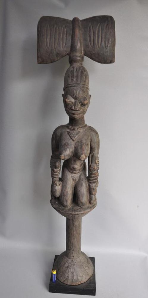 STUNT !! Zeer groot beeld vd godheid Shango, Yoruba, Nigeria, Antiek en Kunst, Kunst | Niet-Westerse kunst, Ophalen of Verzenden