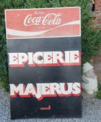 Plaatwerk plaquette met naam Coca-Cola-reclame, Verzamelen, Merken en Reclamevoorwerpen, Gebruikt, Ophalen of Verzenden