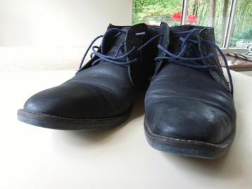 Donkerblauw half hoge HERENbottines,heel elegant beschikbaar voor biedingen