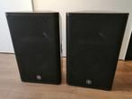YAMAHA DXR15 MKII luidsprekers + covers en nog in GARANTIE, Zo goed als nieuw, 120 watt of meer, Front, Rear of Stereo speakers