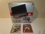 PlayStation 3 Slim 320GB (CECH-3004B) + 2 games, Games en Spelcomputers, Spelcomputers | Sony PlayStation 3, Gebruikt, 320 GB