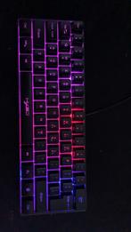 V700 RGB streaming wired keyboard, Informatique & Logiciels, Claviers, Comme neuf, Enlèvement ou Envoi