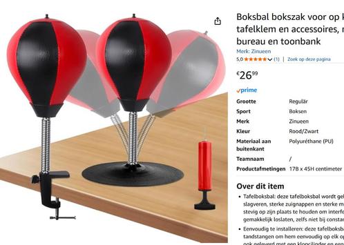 Punchbal, boxbal, Sport en Fitness, Boksen, Zo goed als nieuw, Boksbal, Ophalen of Verzenden