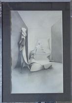 ALBERT DEBOIS / FIGURATIE / ORIGINEEL WERK / 125x87cm KADER, Antiek en Kunst, Kunst | Schilderijen | Modern, Ophalen