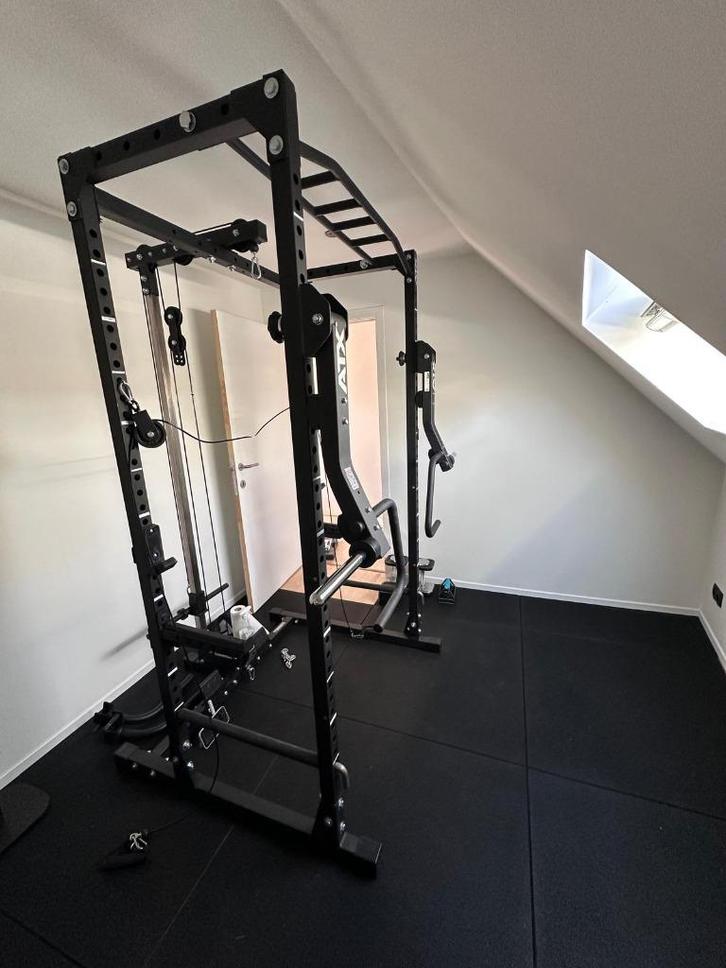 Power Rack ATX PRX-520 met accesoires, Sport en Fitness, Fitnessmaterialen, Gebruikt, Armen, Benen, Borst, Buik, Rug, Ophalen of Verzenden