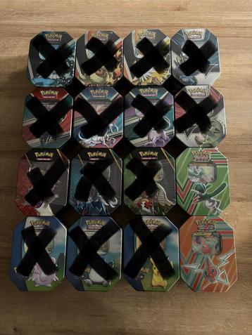 Pokemon tins beschikbaar voor biedingen