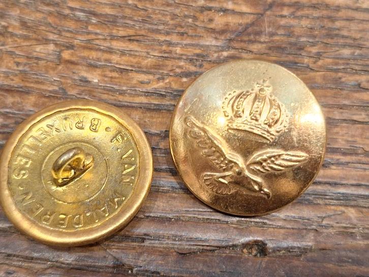 oude goudkleurige knoop Belgische luchtmacht, WO2, Verzamelen, Militaria | Tweede Wereldoorlog, Luchtmacht, Kleding of Schoenen