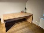 Bureau eik kleur, Ophalen, Met wielen, Zo goed als nieuw, Bureau