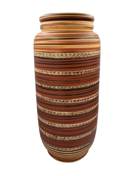 West-Duitse terracotta vloervaas, Huis en Inrichting, Woonaccessoires | Vazen, Zo goed als nieuw, Overige kleuren, 50 tot 75 cm