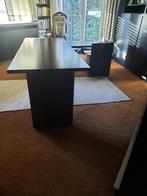 Zwart bureau meubel/ kwalitatief materiaal/2 stukken, Ophalen, Gebruikt, Bureau