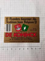 Bieretiket De Koninck Flandres Gourmet Ale, Verzamelen, Biermerken, Ophalen of Verzenden, Nieuw, De Koninck