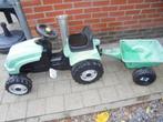 kleine traktor met kar, Kinderen en Baby's, Speelgoed | Buiten | Skelters, Ophalen, Gebruikt, Met kar of aanhanger