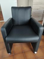 GRATIS set van 6 zwarte stoelen met wieltjes, Huis en Inrichting, Stoelen, Ophalen, Gebruikt, Zwart, Vijf, Zes of meer stoelen