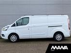 Ford Transit Custom 300 2.0 TDCI L2H1 2X schuif Automaat 170, Auto's, Bestelwagens en Lichte vracht, Stof, Wit, 230 g/km, Diesel