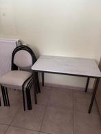 tafel en stoelen voor keuken in perfecte staat, Ophalen, Kunststof, Zo goed als nieuw, Vier personen