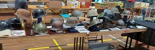 Deel van helmcollectie te koop wo1/2, Verzamelen, Militaria | Algemeen, Landmacht, Helm of Baret, Ophalen of Verzenden
