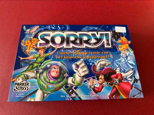 Sorry (Disney) - gezelschapsspel, Hobby en Vrije tijd, Gezelschapsspellen | Bordspellen, Zo goed als nieuw, Ophalen