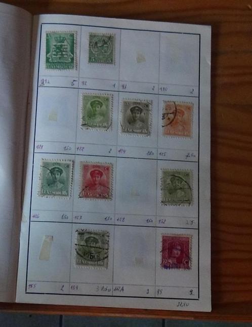 Postzegels Luxemburg in schriftje, Postzegels en Munten, Postzegels | Europa | Overig, Gestempeld, Luxemburg, Ophalen of Verzenden