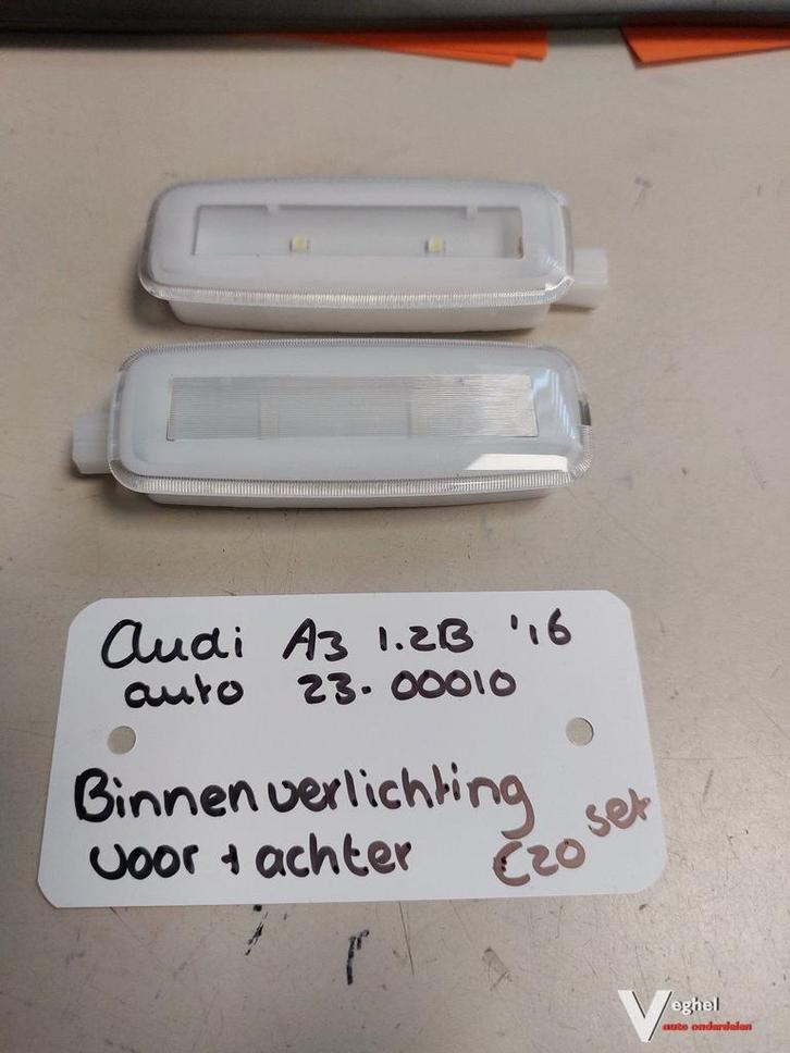 Audi A3 automaat 1.2B binnenverlichting voor+achter '16, Auto-onderdelen, Verlichting, Gebruikt, Ophalen of Verzenden