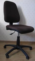 Bruin/zwarte bureaustoel, verstelbaar in hoogte, Comme neuf, Brun, Chaise de bureau, Enlèvement
