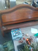 2 persoonsbed in massief eik met 2 verstelbare lattenbodems, Huis en Inrichting, Slaapkamer | Bedden, Ophalen, Bruin, Tweepersoons