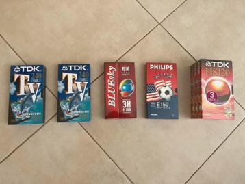  Nieuwe verzegelde VHS-cassettes — TDK/Philips/Bluesky beschikbaar voor biedingen