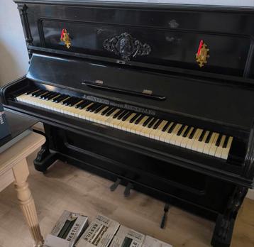 Piano droit ancien J. Günther – Bruxelles (fonctionnel, n12, Musique & Instruments, Enlèvement, Comme neuf, Piano