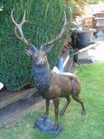 grand cerf debout en bronze H 1m75 !, Enlèvement ou Envoi, Neuf, Autres matériaux, Animal