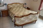 Vintage slaapbed Louis XV, Ophalen, Bruin, Tweepersoons, Zo goed als nieuw