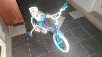 Meisjesfiets 16 inch Disney Frozen met zijwieltjes beschikbaar voor biedingen