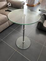 glazen bijzettafels te koop, Ophalen, Minder dan 50 cm, 50 tot 100 cm, Rond