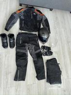Complete KTM motoruitrusting + helm, laarzen & handschoenen, Motoren, Kleding | Motorkleding, Ophalen, Heren, Jas | leer