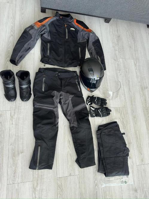 Complete KTM motoruitrusting + helm, laarzen & handschoenen, Motoren, Kleding | Motorkleding, Jas | leer, Heren, Ophalen