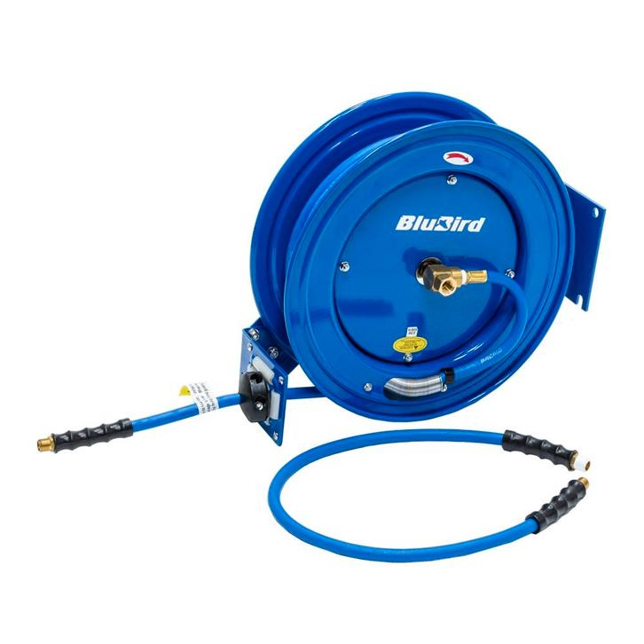 Blubird Luchtslanghaspel enkele arm 10mm x 10mtr, Auto diversen, Overige Auto diversen, Verzenden