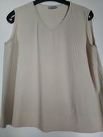 x Beige mouwloos bloesje met V-hals,  merk BASLER. Maat 40, Kleding | Dames, Maat 38/40 (M), Beige, BASLER, Ophalen of Verzenden