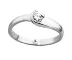 Ring dames 925 sterling zilver & cubic zirkonia, Handtassen en Accessoires, Ringen, Nieuw, Met edelsteen, Ophalen of Verzenden