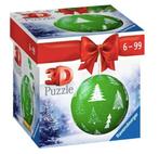 3D Puzzel - Kerstbal Groen (54 stukjes), Verzenden, Zo goed als nieuw