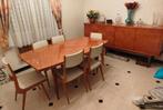 Salle à manger en acajou, Ophalen, Zo goed als nieuw, Vintage, 4 tot 6 stoelen