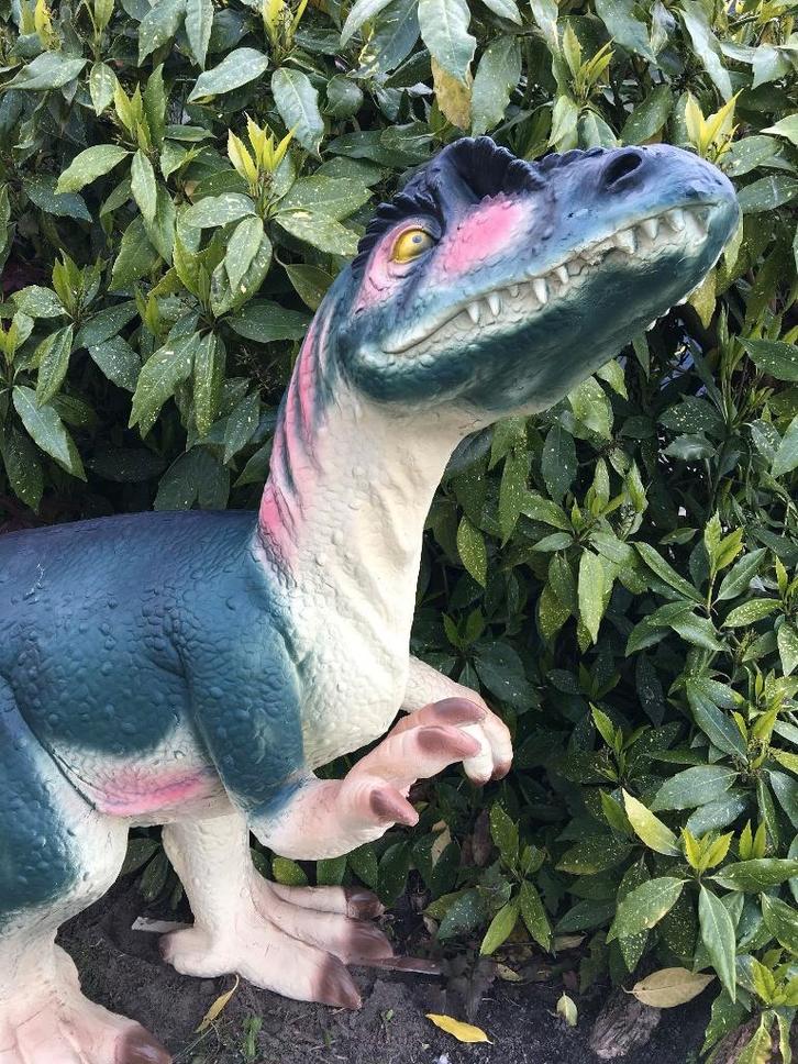 Dinosaurus, prachtige forse sculptuur van een Tyrannosaurus, Antiek en Kunst, Kunst | Beelden en Houtsnijwerken, Ophalen of Verzenden