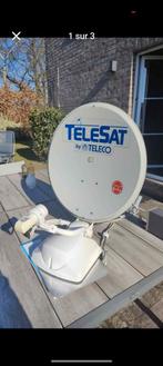 TELECO dubbele automatische satellietantenne, Caravans en Kamperen, Mobilhome-accessoires, Ophalen of Verzenden, Zo goed als nieuw