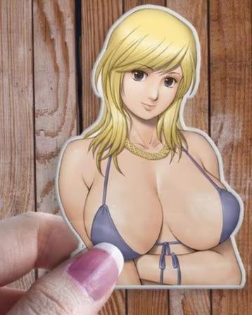 Sexy Oppai Bikini anime Waifu Sticker#08 Gratis Verzending disponible aux enchères