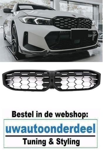 Grill Nieren Chrome Glans Zwart M Look Voor Bmw 3 Serie G20  beschikbaar voor biedingen