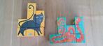 Puzzels met blokken dieren, Ophalen, Minder dan 10 stukjes, Zo goed als nieuw, 6 maanden tot 2 jaar