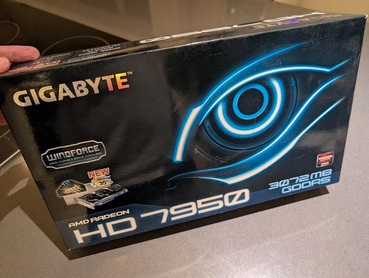 Gigabyte WindForce 3 - GV-R795WF3-3GD, Informatique & Logiciels, Cartes vidéo, Comme neuf, AMD, PCI, GDDR5, HDMI, DVI, VGA, Enlèvement ou Envoi
