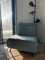 Slaapbank 1 persoon, Huis en Inrichting, Slaapkamer | Slaapbanken, Ophalen, Gebruikt, Eenpersoons, Blauw