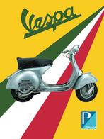 Panneau en métal Vespa Piaggio - rétro vintage mancave, Enlèvement ou Envoi, Neuf, Panneau publicitaire