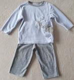 Pyjama 2 pièces velours bleu ciel/gris - T18 mois - Noukie's, Kinderen en Baby's, Ophalen, Nacht- of Onderkleding, Noukie's, Zo goed als nieuw