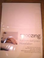Katoen-satijn topper hoeslaken NIEUW!, Ophalen, Wit, Hoeslaken of Sloop, Nieuw