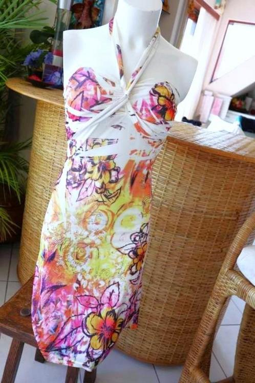 prachtig mouwloos leuke jurk, Kleding | Dames, Jurken, Gedragen, Maat 36 (S), Overige kleuren, Onder de knie, Ophalen of Verzenden